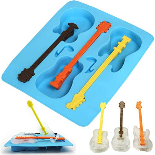 Gitarren-Eisform, Fondant-Form, Gitarren-Kuchenform, Gitarren-Schokoladenform für Kindergeburtstag, Musiker-Party