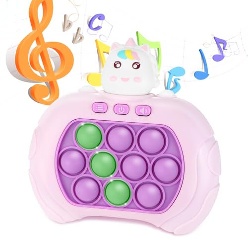 Gowkeey Quick Push Bubble Game ,Quick Push Bubble Game for Kids & Adults,Push Bubble Sensory Squeeze Toys, Push Bubble Sensory Squeeze Toys,for Boys, Girls, Teens(Rosa)