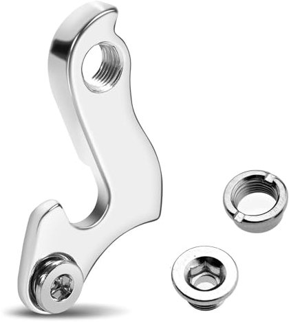 Aluminium Alloy Bike Rear Derailleur Hanger, 1pc Cycling Bicycle Rear Gear Transmission With Screw, Bicycle Tail Hook for Adapter Replace Part Frame Mountain Road Racing Cycling