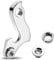 Aluminium Alloy Bike Rear Derailleur Hanger, 1pc Cycling Bicycle Rear Gear Transmission With Screw, Bicycle Tail Hook for Adapter Replace Part Frame Mountain Road Racing Cycling