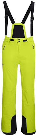 killtec Herren Skihose/Funktionshose mit abnehmbaren Trägern, Kantenschutz und Schneefang KSW 52 MN SKI PNTS, frühlingsgrün, L, 42006-000