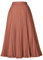 GRACE KARIN Gonna da donna a pieghe a vita alta lunghezza al ginocchio elegante cl2473, Cl2473-4/marrone, L