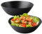 ZAROCRUS Große Salatschüsseln aus Melamin, 30,5 cm, unzerbrechliche Servierschalen für Salate, Obst, Nudeln, Unterhaltung, Dinnerpartys, spülmaschinenfeste Schüsseln, BPA-frei, 2 Stück, Mattschwarz