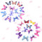 XBFOCNH 24 Pezzi Farfalla Mollette per Capelli, Glitterate Clip per Capelli a Farfalla a Scatto per Donna Bambini