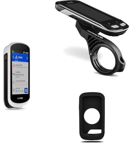 Garmin Edge Explore 2, 3-inch Bike Computer, with Intuitive GPS & Garmin Edge Extended Out Front Mount, Black & Case