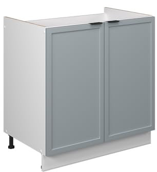 Vicco Küchenschränke Fame-Line, Hellblau-grau, 80 cm ohne Arbeitsplatte