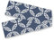 Boho Navy Blue abstract rose gold table runner, 13x70inches, home decoration reusable white table runner 70 Long