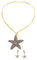 [Uitndvyte] Long Velvet Rope Necklace with Starfish Pendant Adjustable Length Starfish Fringe Collar Chain for Women Birthday Party