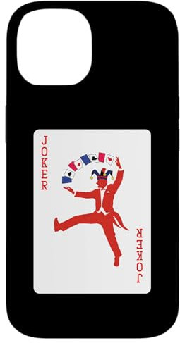 iPhone 14 Joker Red Suits Playing Card Case