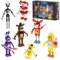 Flve Nightss at Security Room 7 IN 1 Bausteine Set, Fighting Fazbear Monster Action Figur Bausatz Klemmbausteine Kit, Horror Spiel Kompatibel mit Leg Modell Spielzeug für Erwachsene Kinder 695 Teile