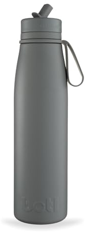 onegreenbottle EVOLUTION Stainless Steel Bottle, Triple-Walled Isothermal Insulated Water Bottle - Leakproof Bottle for Hot and Cold Drinks (Earth Grey)