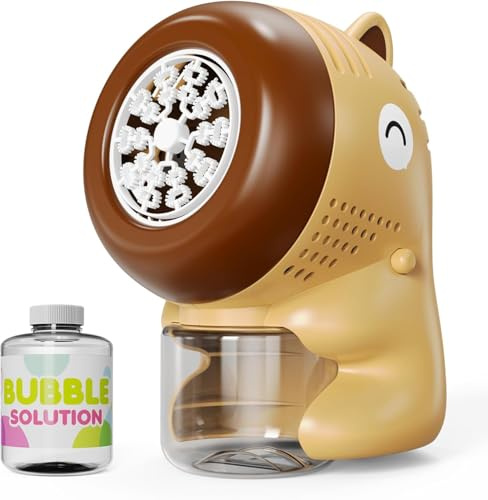 Castle Bubble Machine, 8000+ Bubbles, Summer Indoor and Outdoor Bubble Toy Gift Purple (Brown)