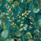 JIAOQSS Peel and Stick Wallpaper Watercolor Dark Green Eucalyptus Leaves Self Adhesive Wallpaper Stick on Wallpaper Removable Vinyl Wrap for Living Room Bedroom Kitchen Wall Cabinets Decor