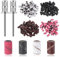 Set di 310 tappi abrasivi per unghie, manicure, fresa per unghie, fresa per unghie, 80/120/180/240 grit professionale per nail art, con 2 punte per unghie