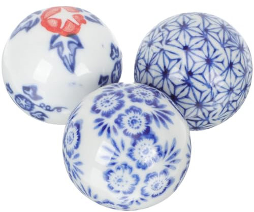 DECHOUS Lot de 3 boules flottantes en céramique pour aquarium - Décoration flottante pour réservoir de poisson - Boules sous-marines - Plante flottante - Statue de boule décorative