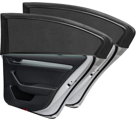UYGTHI Car Side Window Sun Shade 2Pack – Universal Car Window Shade for Kids, Baby, Adults & Pets, Sun Shades for Windows with Mosquito Net Protection, 48.4in x 20.5in, Fits 98% of Vehicles