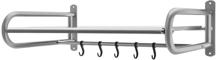 Mikrowellen Regal Wand Mikrowellen Halter Wandhalterung Halterung Mikrowelle Mikrowellen Regal HäNgend Mit 6 Haken Klebemontage Oder Bohrmontage KüChe Wohnzimmer Arbeitszimmer Balkon Restaurants