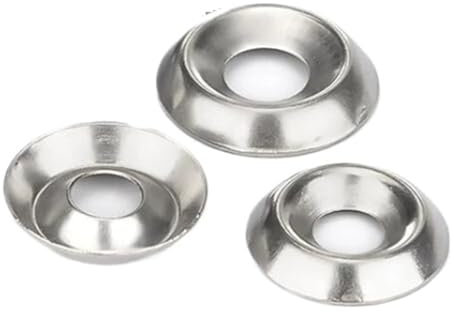 Graiting 50 Pezzi in Acciaio Inossidabile 304 M3 M4 M5 M6 Rondella conica Svasata Rondella concava-Convessa Rondella Cava Decorativa(M5x15x3mm)