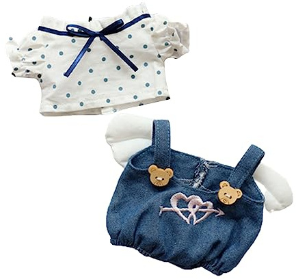Kalttoy Puppenkleidung für 20,3 cm Jungen und Mädchen, niedliches Hemd, Hose, Rock, Pullover, Kostüm-Zubehör, Outfits, Mädchen, Puppenkleidung