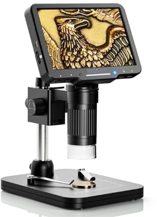 DM5 Digitales Mikroskop, 12,7 cm (5 Zoll), LCD-Display, elektronisches Videomikroskop zum Löten, PCB, Reparatur, Telefon, Münzlupe, Mikroskopie