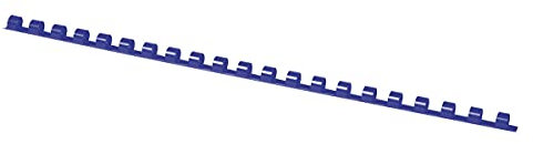 OFFICE PRODUCTS 20240815-01 Plastikbinderücken 100 Stück DIN A4 8mm (45 Seiten) Binderücken Bindungskämme Plastikbindung | Kunststoff | Farbe: Blau