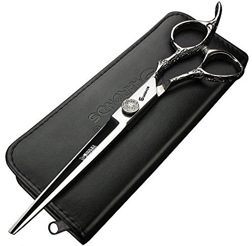Professional Hair Dressing 6/7 inch gerade schneiden Friseurschere Schere (7 Zoll flach)