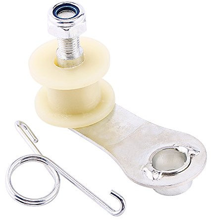 Qiilu tendeur chaîne quad, Tendeur Guide Rouleau Curseur pour VTT Dirt Pit Mini Vélo Moto