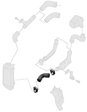 Borg & Beck BTH1113 Turbo Hose To Fit VAG Ibiza Fabia Lupo 1 4TDi