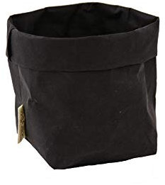 B&P Italia Piccolo Sacchetto Portapane, Fibra di cellulosa, Nero, 14 cm