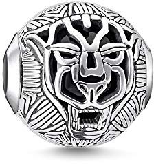 Thomas Sabo Damen Bead Black Cat Karma Beads 925 Sterling Silber K0337-698-11