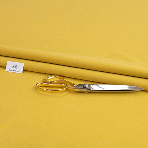 Haaris Imaan Upholstery Fabric | Premium Upholstery Fabric for Cushions, Curtains, Sofa Furnishing and Reupholstery | 1 Metre DFS Stock Lemon Spice