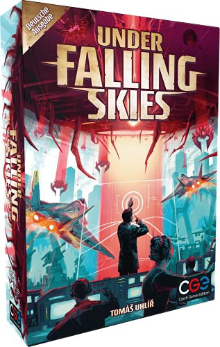 Czech Games Edition Under Falling Skies - Einzigartiges Brettspiel als Solospiel - Innovatives Kampagnenspiel mit verschiedenen Missionen - Deutsch - 1 Spieler - Ab 12 Jahren