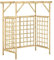 vidaXL Pérgola de Jardín para 2 Cubos de Basura Cobertizo Contenedor Enrejado Integrado Rosas Patio Exterior Decoración Madera Pino Impregnada