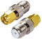 Vecys SMA Conector Adaptador SMA Macho a Hembra Tipo F Conector de Cable Coaxial Adaptador Recto para FM Radio Dab Antena WiFi CATV TV Antena Aérea Redes Modems(2 pcs)