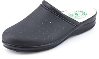 JOMIX Sabots Medical Femme Homme Sabot Femme Orthopédique Fabriqués en Italie Noir / 36 EU
