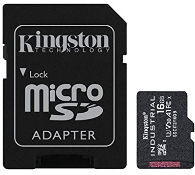 Kingston Industrial microSD - 16GB microSDHC Industrial C10 A1 pSLC Karte + SD-Adapter - SDCIT2/16GB