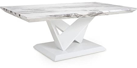 Netfurniture Jupiter Couchtisch mit Marmor-Effekt