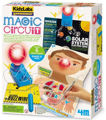 4M KidzLabs Game Maker | Magic Circuit Anatomy Buzzer Game | Ages 5+