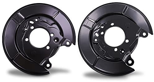 BESTPRICE 2x Ankerblech hinten links & rechts Spritzbelch Deckblech für Bremsscheibe Kompatibel mit NISSAN JUKE (F15), QASHQAI (J10, NJ10, JJ10E), X-TRAIL II (T31), RENAULT KOLEOS I (HY_)
