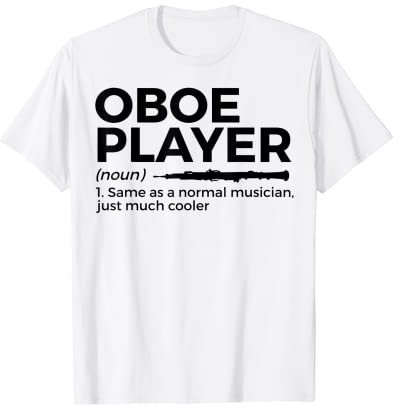 Lustige Oboe Player Definition Lustige Oboe T-Shirt
