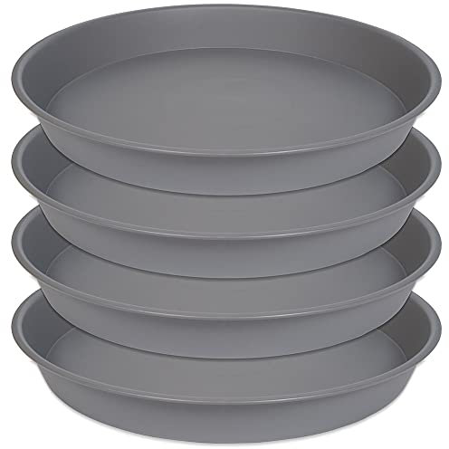 Angde 4 Pack 18 Stück 48,3 cm Pflanzenuntersetzer, Pflanzenuntersetzer 48,3 cm rund, Pflanzentropfschalen für Töpfe, Pflanzentropfschale, Blumentopf-Untersetzer, Topfuntersetzer 48,3 cm,