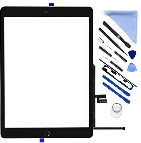 First Choose Für iPad 9 (9. Generation) Bildschirm-Ersatz-Digitizer-Touch-Glas-Kits, für iPad 9. Generation 10,2 Zoll A2602 A2603 A2604 A2605 (2021 veröffentlicht), Reparatursets + Home-Taste