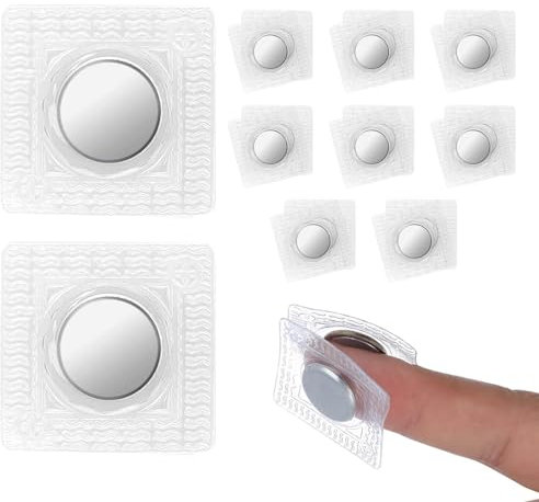 Magnete zum Einnähen,Hidden Sew Magnetverschluss,Unsichtbare Magnetknöpfe,Nähen Magnet Knopf,Hidden Sew Magnetverschluss,Zubehör zum Nähen für Handtaschen Kleidung Lederhandwerk,8 Paar