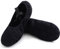 Uniuni Leinen Ballettschuhe Mädchen Ballettschläppchen Geteilte Ledersohle Ballerina Schläppchen Tanzschuhe Kinder Ballett Schuhe Elastische Gymnastikschuhe Weiche Tanzschläppchen Schwarz 26