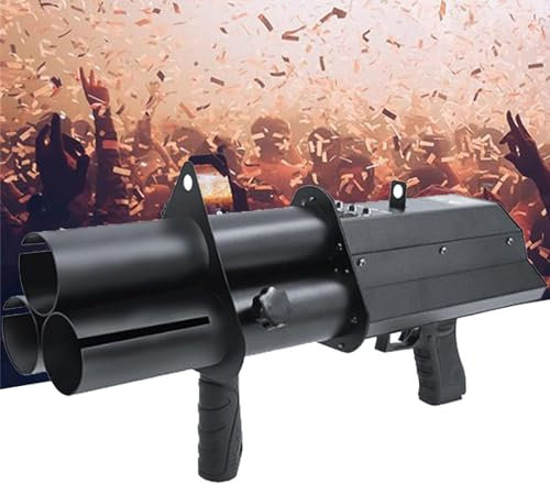 Nebelmaschine, CO2-Nebelmaschine, elektrischer Konfetti-Werfer, tragbarer kabelloser Papierstrahl für Disco/DJ/Familientreffen/Feiertagsfeier, Bühnennebelmaschine