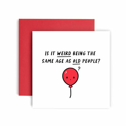 Huxters Geburtstagskarten für Männer - Happy Birthday Being Same As Old People Happy Birthday Karte zum Geburtstag - Freund Geburtstagskarte für Bruder Onkel Opa - Lustige Geburtstagskarte