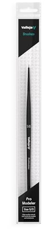 AV Vallejo Pinzel Pro Modeler B01050 Natural Hair Round Brush No. 5/0