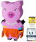 Pinata Party-Dekoration zum Befüllen mit Süßigkeiten für Kinder-Geburtstag Hochzeit Party (Schwein)