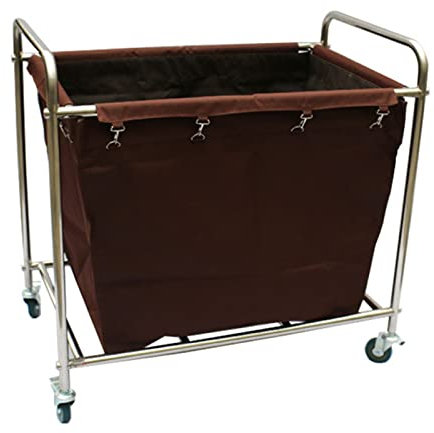 GLJTUO Carro De Hotel Tipo Desmontaje, Vehículo Compacto De Recolección De Suciedad, Carro De Lino, Carro De Trabajo De Limpieza De Habitaciones De Hotel De Acero Inoxidable