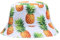 Weduspaty Süßer Druckschaufel Hut kreative Ananas Print Hut Sommerreisen Outdoor -Fischer -Baumwollkappe für Frauen Männer weiß